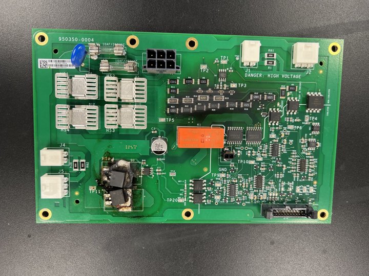 P1 heater/power board, component side.